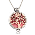 Collana aromaterapia Valstrend con scatola a forma di albero luminoso, compatibile con fragranze divergenti, elegante e originale.