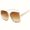 Women'S Butterfly Style Glasses, Oversized PC Frame, PC Lens, Hiking, Casual Accessory, for Driving, Travel, Beach - Reflective Lens, PC Material, Fashion Eyewear, Plastic Hinges