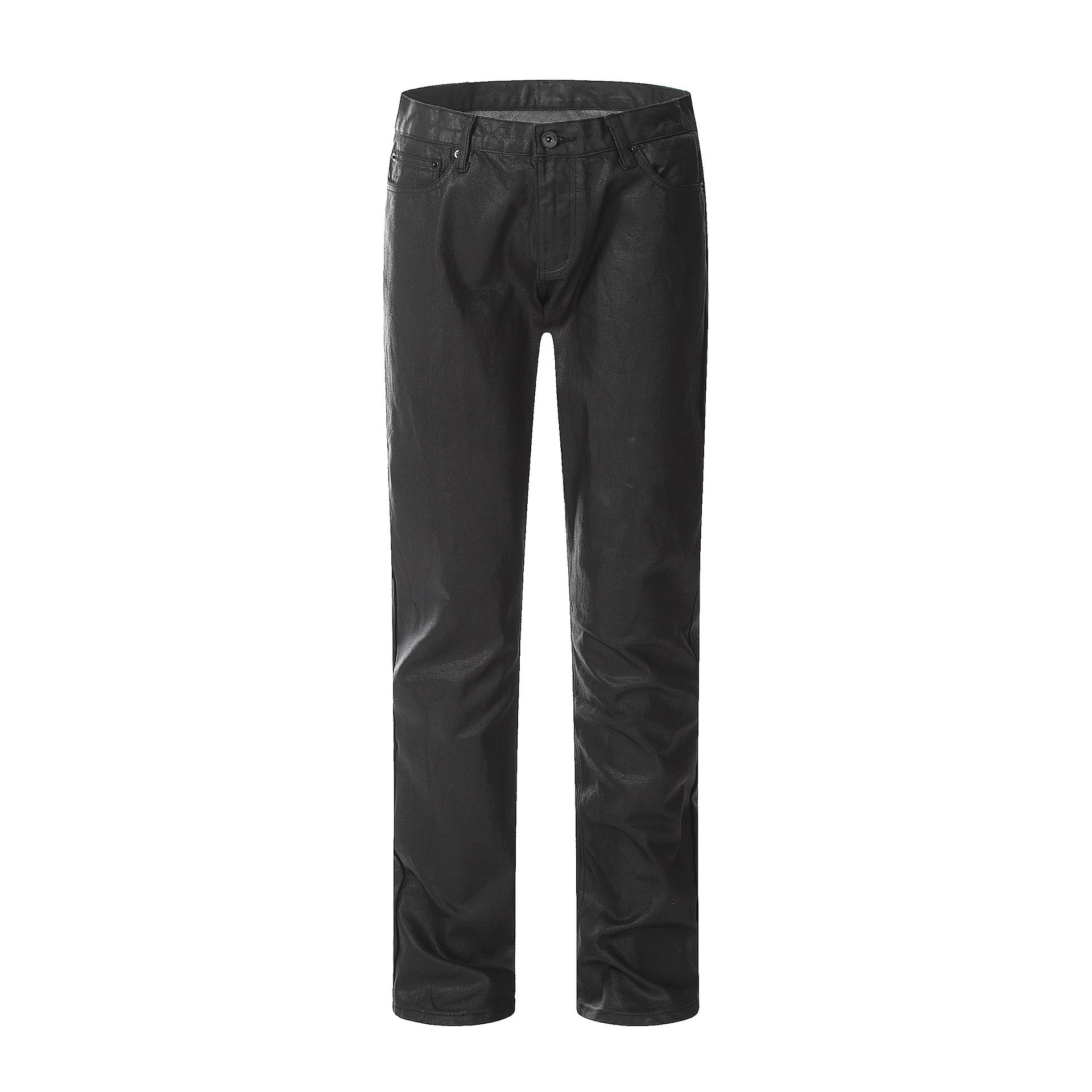 Pantaloni tattici waterproof Valstrend in stile jeans neri lavati, pantaloni dritti resistenti all'acqua e ideali per attività all'aperto