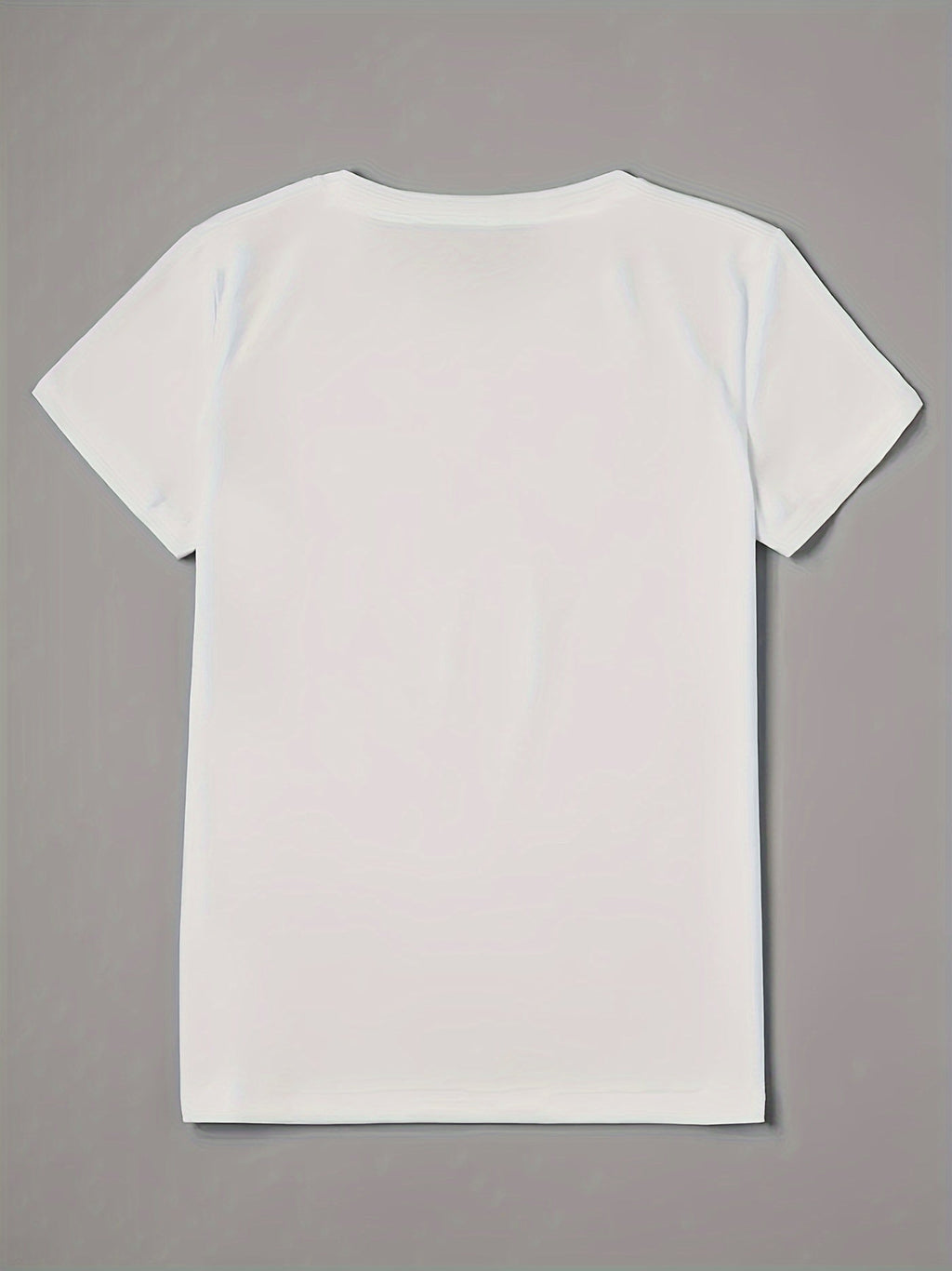 T-shirt donna con stampa a cuori, maniche corte e scollo rotondo, casual per estate e primavera, marca Valstrend.
