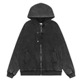 Giacca con cappuccio vintage da uomo Valstrend shop, tessuto lavato, stile casual e comodo, dettagli di cappuccio e tasche frontali