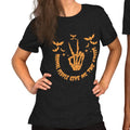 T-shirt casual a maniche corte con stampa digitale europea e americana, girocollo, marca Valstrend.