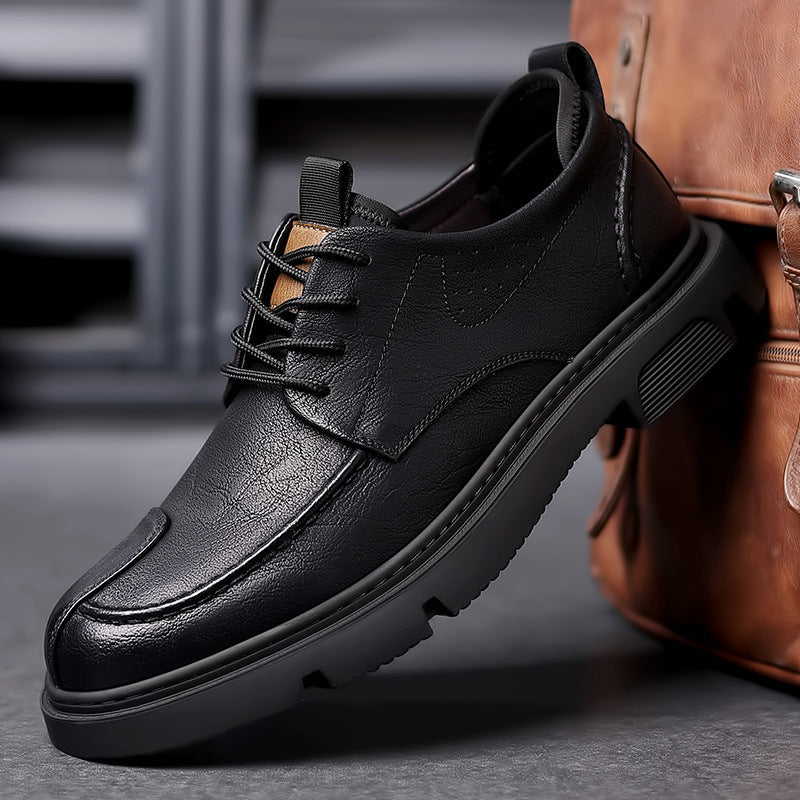 Scarpe casual da uomo Valstrend, scarpe stringate alla moda coreana, stile versatile e elegante per lavoro e tempo libero