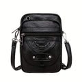 Borsa mini tracolla donna Valstrend in ecopelle colorata con tracolla regolabile, chiusura a zip, ideale per uso quotidiano