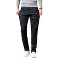 Pantaloni casual uomo a vita alta, larghi e dritti in velluto a costine con stampa, ideali per look giovani e di mezza età.