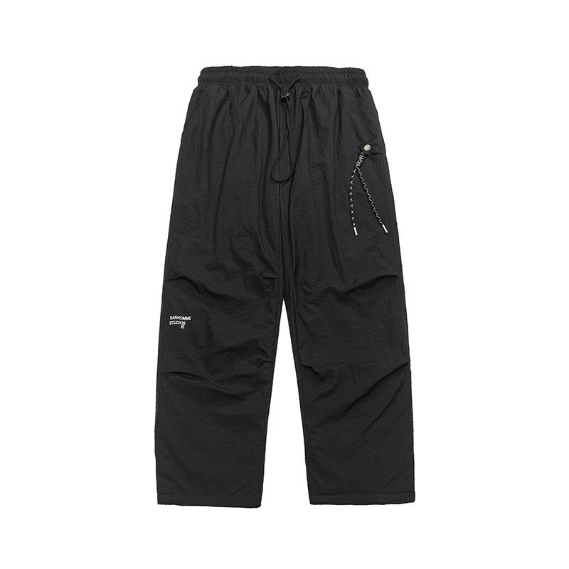 Men's Loose Plus Size Down Wadded Trousers Outdoor Keep Warm