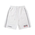 Pantaloni sportivi Valstrend con cintura intrecciata, stampa patchwork e gamba dritta, tessuto colorato e stile casual.