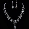 Set di gioielli da sposa Europa e Stati Uniti, collana e orecchini in stile nuziale Valstrend, accessori di matrimonio eleganti