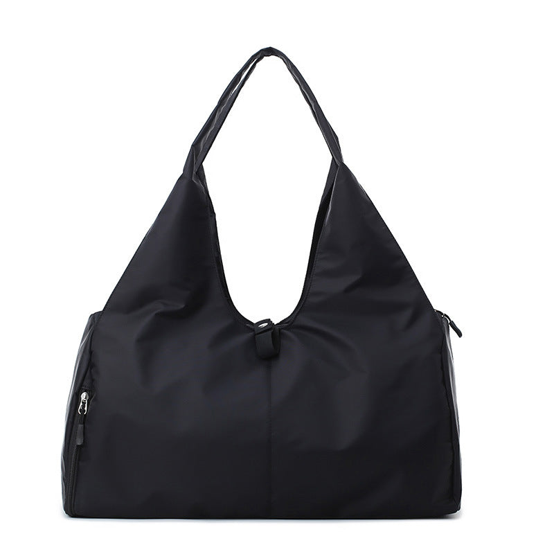 Borsa yoga a spalla singola Valstrend shop, in tessuto resistente, con tracolla regolabile e tasche laterali per accessori.