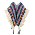 New Tassel Wooden Ear Internet Celebrity Shawl Outer Match Cloak