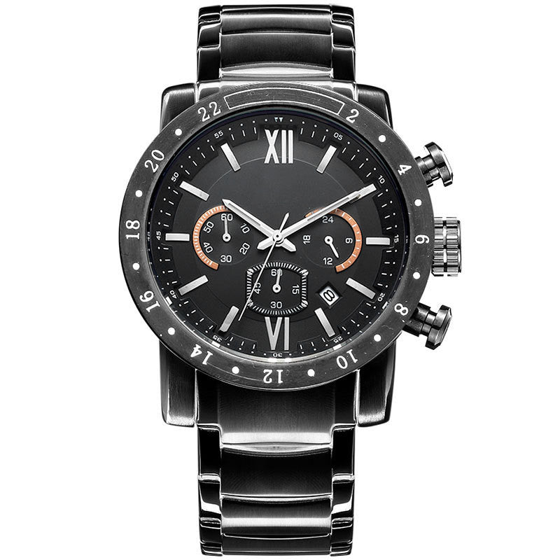 Orologio multifunzionale da uomo Valstrend con cinturino resistente all'acqua, quadrante digitale e design moderno.