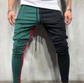 Pantaloni jogger colorati Valstrend shop, misto di colori, comodi e trendy, con coulisse in vita e tasche laterali.
