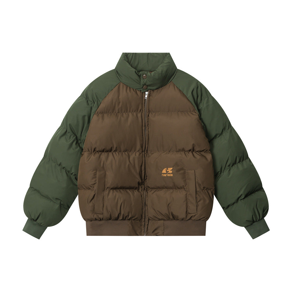 Men's Thick Warm Fashion Brand Splicing Coat