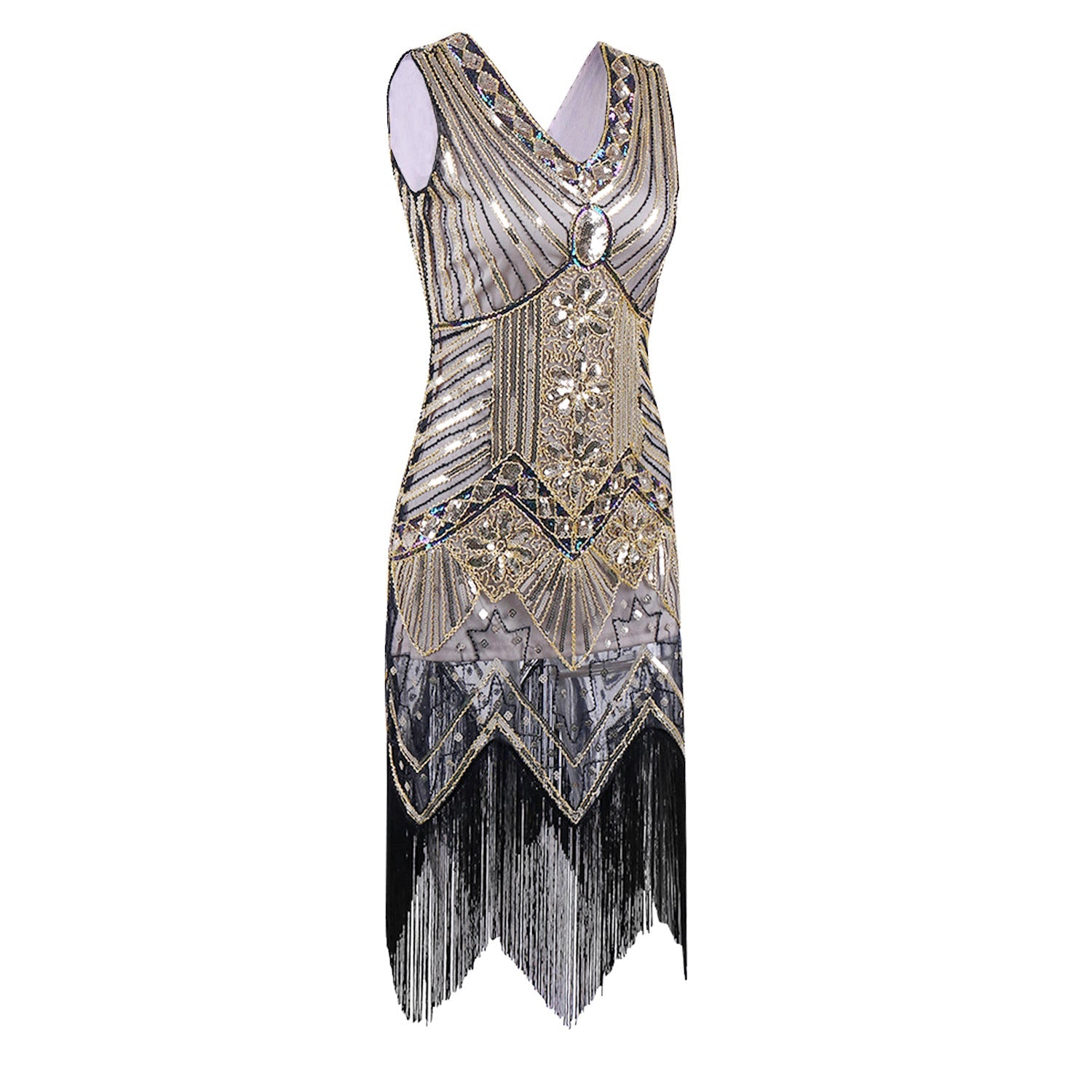 Vestito da festa latino da donna Valstrend, abito elegante con dettagli scintillanti e taglio aderente per eventi speciali