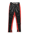 Pantaloni casual uomo Valstrend con zip, strisce colorate retrò e stile bibb, pantaloni uniformi interni comodi.