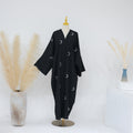 Cardigan elegante Valstrend con ricamo a luna e motivi mediorientali, morbido e raffinato, perfetto come abbigliamento da casa o da sera