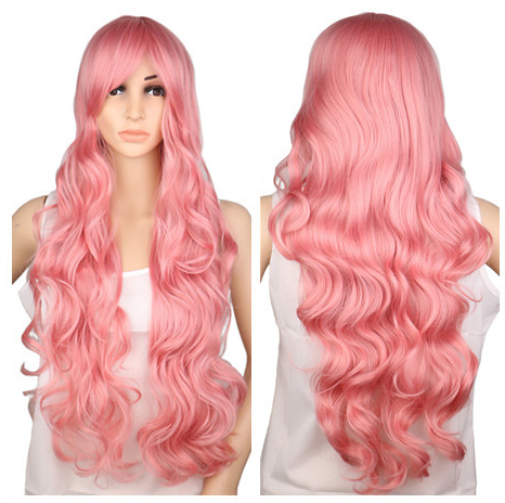 Parrucca lunga riccia Valstrend shop, capelli mossi e voluminosi, ideale per look eleganti e naturali