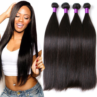 Capelli lisci umani brasiliani Valstrend, colore naturale, vendita calda, capelli lisci di alta qualità, immagine dettagliata