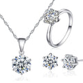 Set di gioielli da sposa in stile coreano con collana e orecchini, elegante gioielleria nuziale Valstrend.