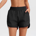 Shorts da yoga donna Valstrend, ad asciugatura rapida e alta vita, assorbenti al sudore, tessuto elastico e traspirante.