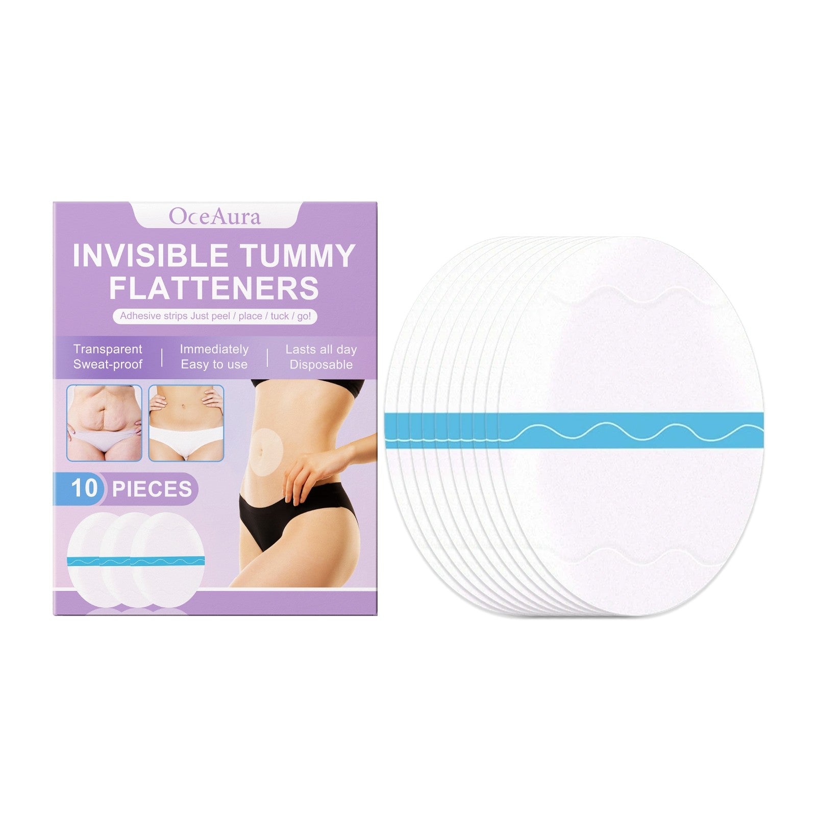 Corpetto invisibile modellante pancia Valstrend shop, tessuto leggero e senza cuciture, ideale per uniformare la silhouette senza visibilità