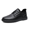 Scarpe da lavoro in pelle da uomo Valstrend, stile britannico autunno-inverno, con suola robusta e design classico.