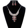Set di gioielli da sposa Valstrend con collana e orecchini coreani, decorati con strass per matrimonio e accessori da sposa.