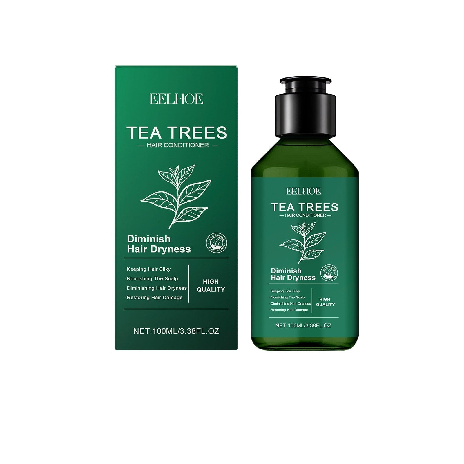 Condizionatore all'albero di tè Valstrend Shop, idratante e riparatore per capelli, con ingredienti naturali e formula nutritiva
