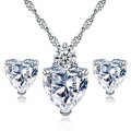 Set di gioielli da sposa Valstrend con orecchini e collana in pietra pesca rossa, elegante e raffinato, perfetto per matrimoni.