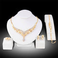 Set di gioielli esagerati da donna con bracciali, collane e orecchini in stile europeo e americano, ideale per spose e occasioni speciali.