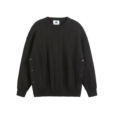 Winter Retro College Style Personalized Solid Color Sweater For Boys And Girls