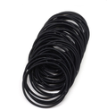 Elastici per capelli neri Valstrend, 100 pezzi, fermagli elasticizzati per code di cavallo e acconciature per bambine.