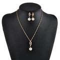 Collana di perle da sposa Valstrend, gioielli da matrimonio europei e americani con orecchini abbinati, elegante per cerimonie