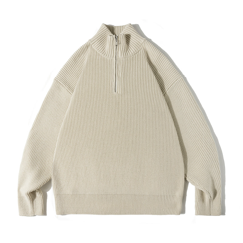 Winter Style Retro Half High Neck Sweater