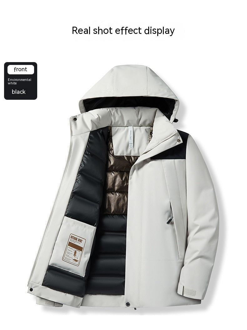 Giacca termica invernale spessa Valstrend, rivestimento termico interno, stile caldo e resistente, ideale per il freddo intenso.