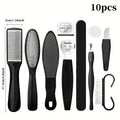 Set di 10 strumenti professionali per pedicure in acciaio inox, rasoio per piedi e rimuovi pelle morta, kit cura piedi Valstrend