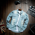 Giacca di jeans slim a maniche lunghe per primavera e autunno, stile coreano, marca Valstrend, leggera e aderente.