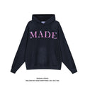 Maglione largo da donna Valstrend con stampa di lettere, tessuto a trama sottile, stile casual e comodo, colore neutro.