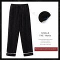 Pantaloni da donna in flanella spessa e caldo per casa, pantaloni morbidi e confortevoli di marca Valstrend.