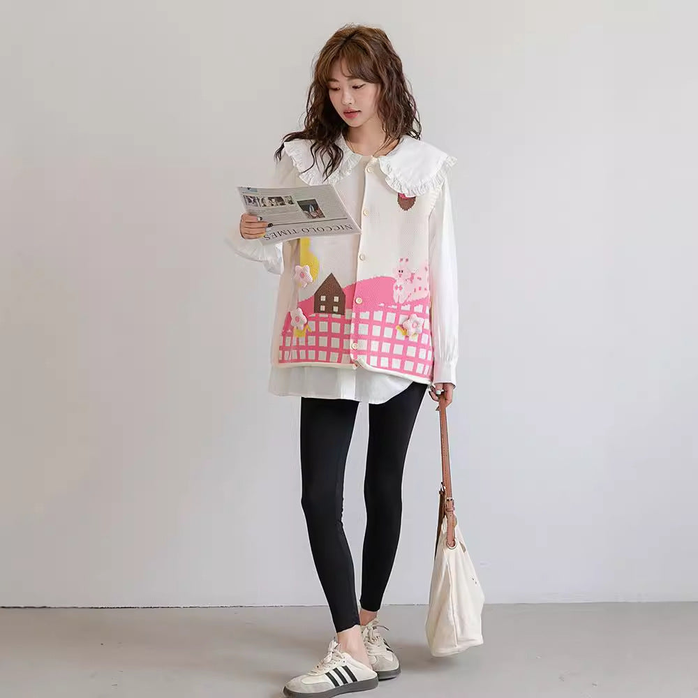 Fall Winter Fashion Loose Mid-length Plus Size Casual Cute Sweater
