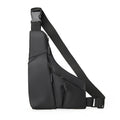 Borsa a tracolla triangolare casual da uomo Valstrend in pelle, con design aderente e scomparti pratici per uso quotidiano.