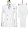 Completo uomo doppio petto Valstrend, giacca e pantaloni eleganti in tessuto scuro, stile classico e sofisticato.