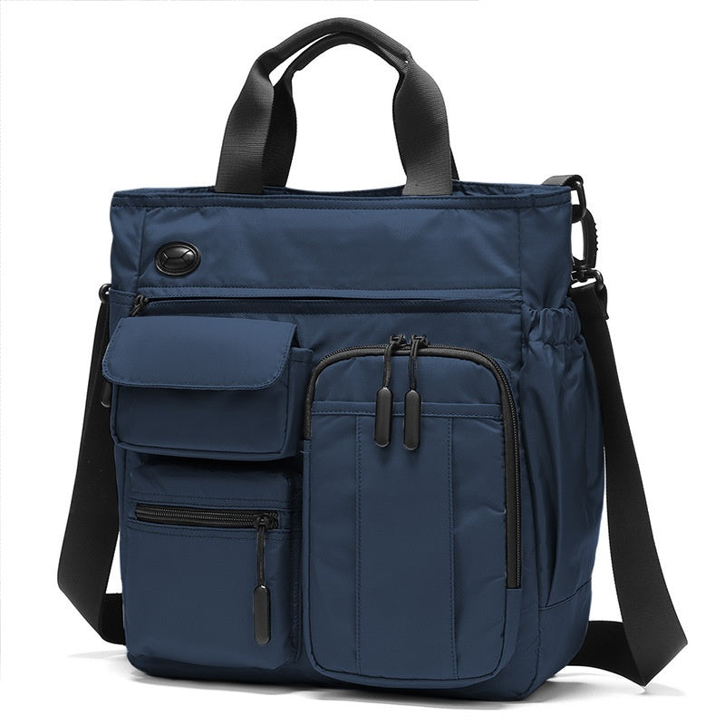 Borsa business da spalla per uomo Valstrend, casual multi-strato, grande capacità, elegante e funzionale per uso quotidiano.