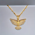 Collana con pendente a forma di uccello Phoenix in acciaio inossidabile, gioielli da festa per donna, regalo di Halloween o Natale