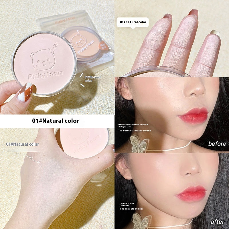 Polvere makeup Valstrend per uso umido e asciutto, set di trucco per studenti con confezione compatta e superficie levigata