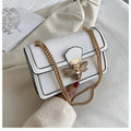 Borsa a tracolla alla moda, trendy e retrò con catena, stile fashion e design elegante, marca Valstrend shop.