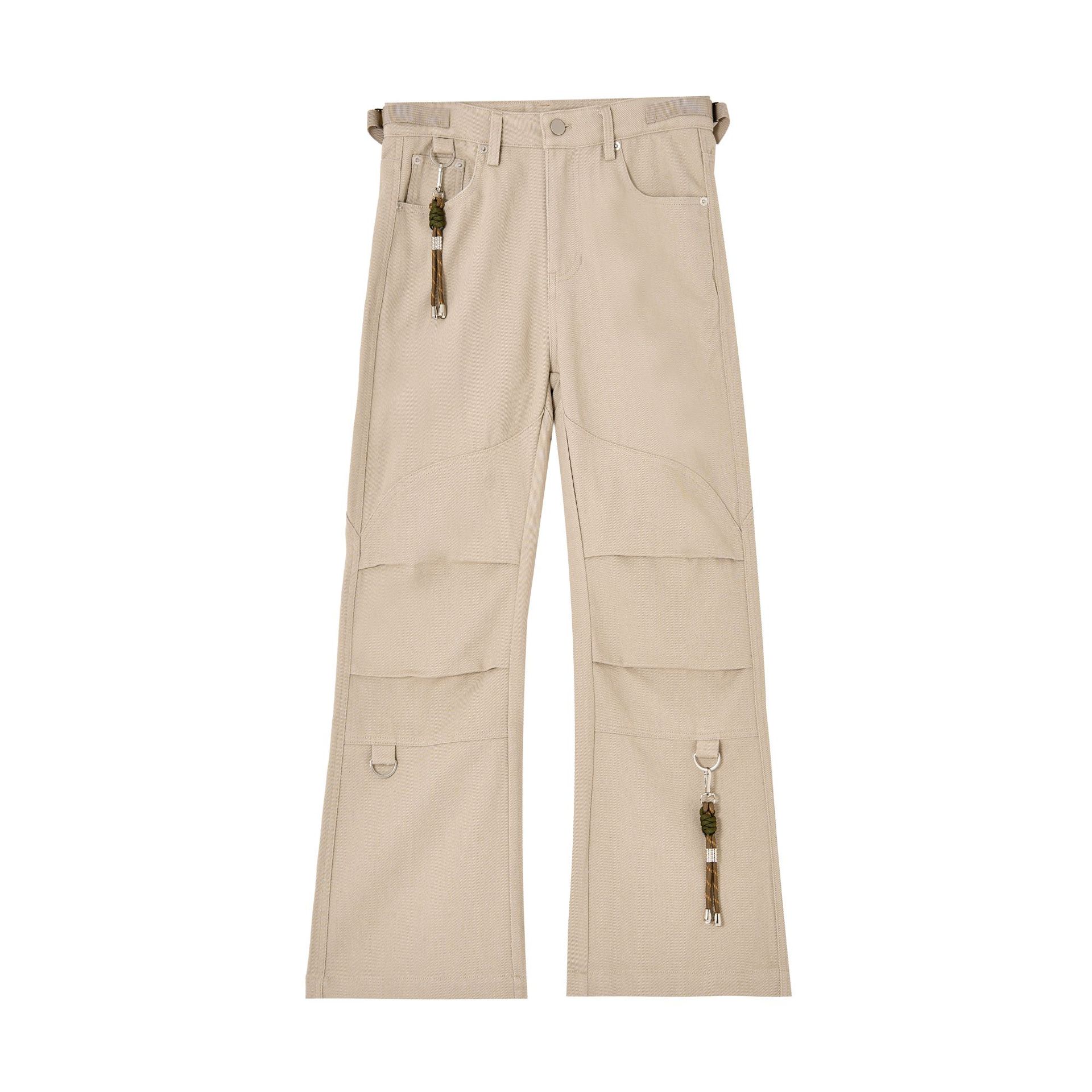 American Workwear Khaki Pleated All-matching Straight Loose Casual Pants