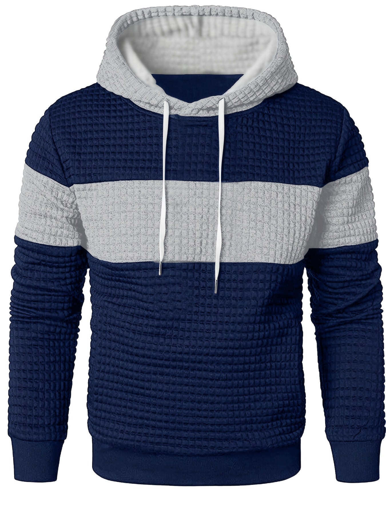 Felpa con cappuccio per uomo Valstrend, block color, comoda e casual, ideale per autunno e inverno, pullover moda.