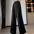 Pantaloni a sigaretta con vita regolabile Valstrend, larghi, in tessuto morbido per primavera e autunno, stile elegante e confortevole