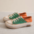 Scarpe casual valstrend da donna, mocassini in pelle di mucca retro, slip-on, morbidi e comodi per maternità e uso quotidiano